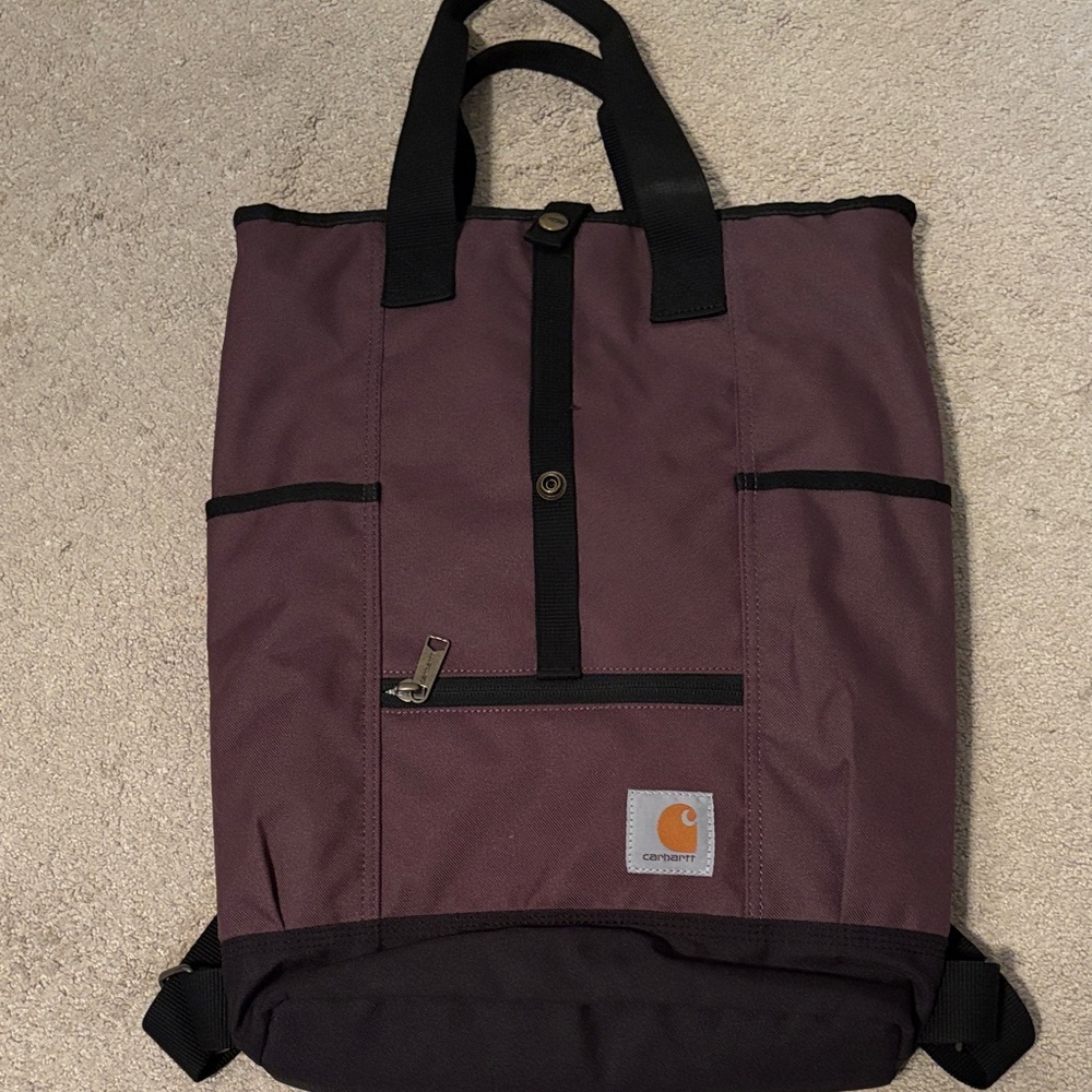 Carhartt Men's Maroon and Black Backpack